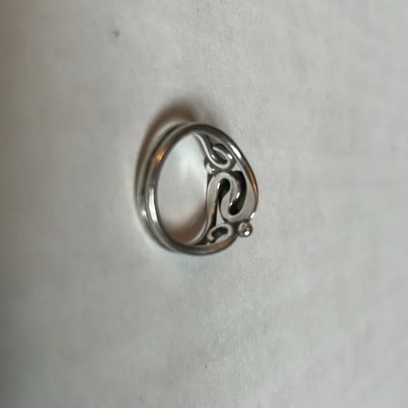 Garnet & Sterling Silver Ring, Size 4 - Picture 3 of 4